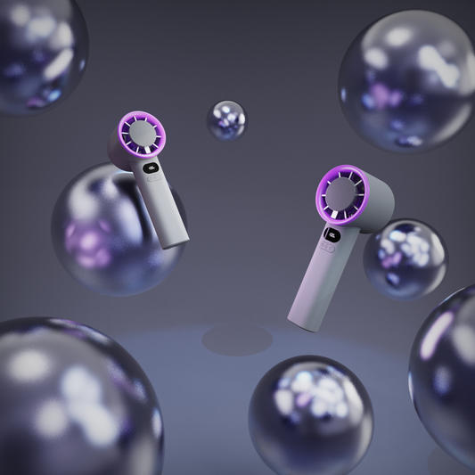 Jabees FrostOne Handheld Turbo Fan with Cooling Plate