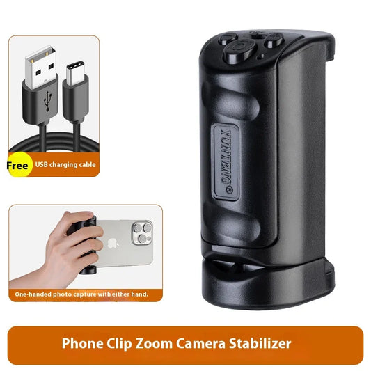 Phone Grip Stable Shoot Handheld Stabilizer with Zoom Control For iPhone Android for Tik Vlogging Lightweight Photography Tool