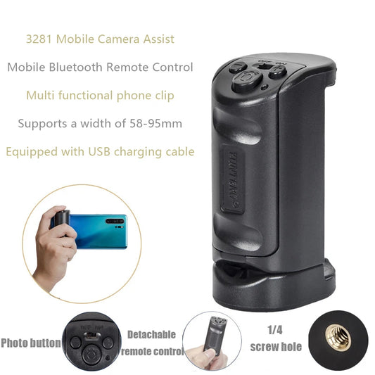 Phone Grip Stable Shoot Handheld Stabilizer with Zoom Control For iPhone Android for Tik Vlogging Lightweight Photography Tool