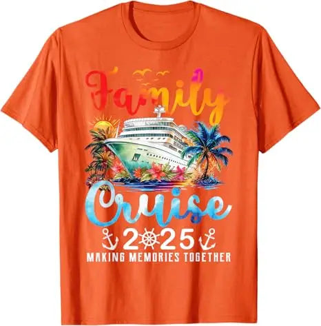Family Cruise 2025 Vacation Trip Clothes Families Matching Cruise Ship T-Shirts Fashion Travel Lover Graphic Outfits Saying Tee